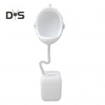 Seinale paigaldatav meeste urinaal voolikuga, pritsmekindel, lihtne paigaldus, korduvkasutatav ajutine ehitusplatsi urinaal, veevaba urinaal, suunaja set