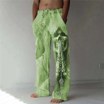 Uued meeste vabaaja p&uuml;ksid Saja meeste pealuu mustriga 3D digitaaltr&uuml;kiga laia s&auml;&auml;rega p&uuml;ksid XL