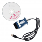 BMW E &scaron;assii E46 E60 E87 MINI R50 OBD2 skanneri FTDI FT232 kiibi autodiagnostika t&ouml;&ouml;riistade jaoks OBD 2 USB liides l&uuml;litiga K+CAN INPA kaabel sinine