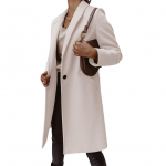 Naiste s&uuml;gistalvine vill ja segud Mantlid, lahtik&auml;iv krae, &uuml;herealine pikad jakid Chamarras Para Mujeres Veste Femme 3XL beež