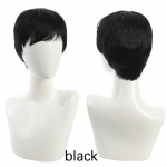 Poiste must l&uuml;hike sirge s&uuml;nteetiline parukas mikrolaineahjuga kaanega, kohev ja sobib loomulikult Halloweeni igap&auml;evasteks koosviibimisteks.