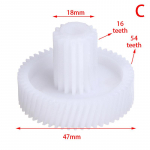 Lihaveski plastist hammasratta vahetus S/M/L k&auml;ik majapidamises kasutatava lihaveski remondiosa jaoks C