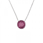 LOVA LOLA VAN DER KEEN - Collier Amethyste - Joaillerie Prestige - Argent Massif 925 Milli&egrave;mes - Bijou Femme