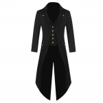 Halloweeni meeste mood frakk jakk Gooti vormikost&uuml;&uuml;m Praty Outwear mantel L must