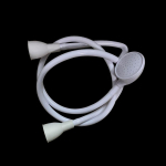 Valge valamu pihustusvoolik Double Tap du&scaron;i kinnituspea Kaasaskantav vanni du&scaron;ipea