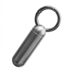 Waterproof Pills Box Keychains Titaniums Alloy Pocket Pills Holder Keychains Light Weight Travel Case Medicine Bottles A