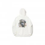 Li Ning Rula Seeria Muster Tr&uuml;kitud L&otilde;tv Huppar Meeste hupparid Off-White AWDU321-3 XL
