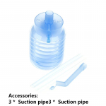 Kaasaskantav veek&auml;sipump pudelis joogivee k&auml;sisurvepumba jaotur Veesurveseade sinine