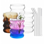 4 tk/partii Kuumakindel L&auml;bipaistev Klaasist Kohvitass K&otilde;rge Borosilikaatklaasist Vee Piima &Otilde;lle Mahla Tee Tass Kodu Baari Peo Kingituseks 4PCS