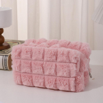 Lukuga pliiatsikott naiste kosmeetikakott, &uuml;hev&auml;rviline meigikorraldaja reisimiseks beež