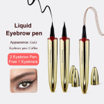 Eyebrow Pen Liquid Eyebrow Pen Waterproof Brow Pencil with Micro-Fork Tip Smudgeproof Long Lasting Get 1 free eyeliner punane