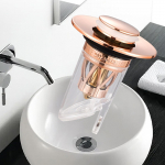 Bathroom Sink Stopper Popup Drain Filter Push Cover for Basin 34mm to 40mm Holes kuld