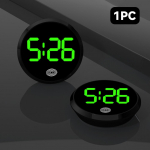 LED-valgusvalgustusega autokell, autod, sisemised kleebitavad minidigitaalkellad, autode ornamentide tarvikud Black Shell