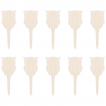 Puidust silt Loominguline aiandustaimede etikett v&otilde;ib kirjutada maapinnale 10 tk