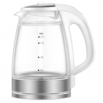 1.7L Glass Electric Kettle for Tea Brewing and Boiling - Automatic, Large Capacity for Home or Dorm Use 1.7L
