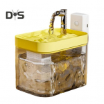 Juhtmeta kassi veepurskkaev 1,5-liitrine automaatne lemmiklooma veeautomaat USB-taaslaetav juhtmeta jootja Ultra vaikne liikumisandur, koera joogipurskkaev 1pc