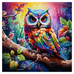 &Ouml;&ouml;kull Teemantmaal V&otilde;ilill T&auml;isruudukujuliste teemanttikandite m&uuml;&uuml;k Rhinestones pildid Mosaiik Animal Full Round 20x20CM