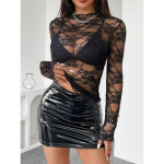 YYFS Naiste moe vabaaja kevads&uuml;gise &uuml;hev&auml;rvilise tr&uuml;kiga pikkade varrukatega O-kaelusega pluusid ja s&auml;rgid S