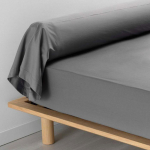 Taies de Traversin - PROMO LINGE - Percale - 185 x 85 cm - Anthracite stormcloud v&auml;rvi