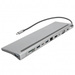 11-&uuml;hes jaotur C-t&uuml;&uuml;pi laiendusdokk USB3.1-HDMI-kaardilugeja multifunktsionaalne adapter