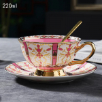 K&otilde;rgekvaliteedilised Prantsuse stiilis kohvitassid Kerge luksus Peen paar Keraamiline tass ja taldrikute komplekt Majapidamistarbed Paari kingitused