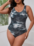 2025 Tie Dye Ujumistrikoo Naised &Uuml;hes t&uuml;kis Suur Pluss Suurus Rihmadega Ujumisr&otilde;ivad Naiste Ujumisriided Ujumine Ujumiskost&uuml;&uuml;m Rannariided 0XL hall