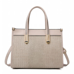 Retro naiste kott Kolmeosaline &otilde;lakott Uus moodne krokodillimustriga emakott Suure mahutavusega k&auml;eshoitav Crossbody kott