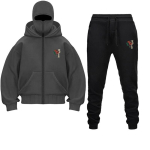 XPLR Sam Hat Hupparite ja P&uuml;kste Komplekt Disain Balaklava N&auml;omask Lukuga Huppar Meestele Naistele Streetwear Dressipluus Jakk M black