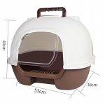 Lemmikloomatarbed Sahtlit&uuml;&uuml;pi Kassi Liivakast T&auml;ielikult Suletud Pritsmekindel Lemmiklooma Tualett sinine