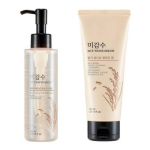 [THEFACESHOP] Rice Water Bright_Rice Bran Facial Foaming Cleanser 150ml + Rice Facial Cleansing Oil 150ml, 1Set 1 Set