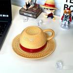 &Uuml;ks t&uuml;kk Kruus Vee topsik Anime Cosplay Luffy Ace Sabo Chopper Keraamiline kruus Tegelase tr&uuml;kiga K&uuml;barakujuline kohvitass Peotarbed 401-500ml beige