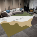 Hall geomeetriline luksuslik elutoa vaip &ndash; ​​Simple Light seeria p&otilde;randamatt 80x120cm (Thick Velvet)