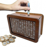 K&auml;sitsi valmistatud puidust hoiup&otilde;rsakomplekt: T&auml;ielikud materjalid rahakassa kokkupanekuks 10000-piece valge