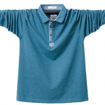 Suvised meeste pikkade varrukatega POLO-s&auml;rgid, n&ouml;&ouml;biga Slim Fit, puuvillased pikkade varrukatega top meeste vabaaja plusssuuruses M