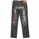 Unisex tikanditega teksad naistele Gooti Y2K Retro t&auml;navamood meestele Cargo Punk Vintaaž Kpop laia s&auml;&auml;rega denimp&uuml;ksid p&uuml;ksid XL