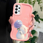 V&auml;rvitud mustriga Big Wave Edge pehmest silikoonmaterjalist Macaron telefoni&uuml;mbris, p&otilde;rutuskindel kaitsev kummist korpus Samsung Xiaomi Poco Redmi jaoks Samsung S23 FE roosa