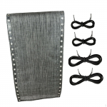 Chair Replacement Fabric 160x43 cm Folding Lounge Repair Cloth with Cords Kit