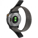 22 20mm nailonist rihm Garmin Fenix 7 7S 6 5 6S Pro 5S Plus/Forerunner 935/Enduro/Venu 2 2S jaoks, konksu ja aasaga, kiiresti kuivav kellarihm 22MM hall v&auml;rv