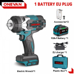 ONEVAN 2800N.M 2800W harjadeta elektriline l&ouml;&ouml;kmutriv&otilde;ti 1/2-tolline juhtmeta l&ouml;&ouml;kv&otilde;ti kruvikeeraja t&ouml;&ouml;riist Makita 18V aku jaoks 1*928VF Set A