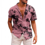 Meeste Hawaii tr&uuml;kitud n&ouml;&ouml;biga l&uuml;hikeste varrukatega s&auml;rgid Meeste vabaaja moodsad l&uuml;hikeste varrukatega s&auml;rgid XXXXXL