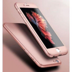 Coque compatible Apple iPhone 7 - Coque Rose + Verre Tremp&eacute; - Housse Etui 360 Rigide Plastique Dur Int&eacute;grale Phonillico&reg;