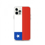 Coque iPhone 12 Pro &ndash; PIXELFORMA &ndash; Drapeau du Chili &ndash; Silikoonist supp &ndash; T&auml;ielik kaitse &ndash; Rouge