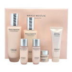 OHUI Miracle Moisture Pink Barrier 2-Piece Special Set | Skin Softener 150ml + Emulsion 130ml + Miniatures | Ceramide Skincare Gift Set Special Set