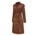 Naiste Euroopa suurusega Trench-mantel, pikk v&ouml;&ouml;koht, moodsad pikad varrukad, rev&auml;&auml;r, mugav mantel M