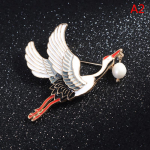 1 tk. P&auml;rlid Kraanad emailn&otilde;el Vintage Bird Charm Prossid Naiste Luksuslikud Ehted