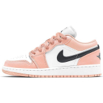 Air Jordan 1 Low GS Light Arctic Pink Laste tossud Valge Must 553560-800 40