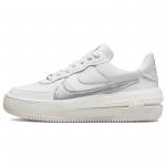 Nike Air Force 1 PLT.AF.ORM Valge Metallik H&otilde;be Naiste Tennised Summit-White Sail Wolf-Grey DJ9946-101 39