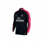 Nike Paris Saint-Germain poollukuga jalgpallijakk, 18-19 hooaja meeste jakk, must-roosa 894192-011 S