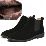 Moodsad Retro Meeste Laiad Suede Chelsea Saapad Briti Stiilis Pahkluusaapad S&uuml;gis Talv Vabaaja Jalan&otilde;ud Moodsad Mugavad Slip-on Saapad 35