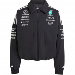 Adidas X Mercedes-Amg Petronas F1 Koost&ouml;&ouml;meeskond Ss25 Moodne Mugav Mitmek&uuml;lgne L&otilde;tv Jakk Naiste Jakk Must Valge JX0751 L